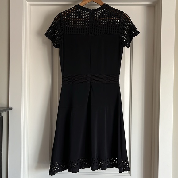 Michael Kors Black Mesh Combo Dress - Picture 5 of 7